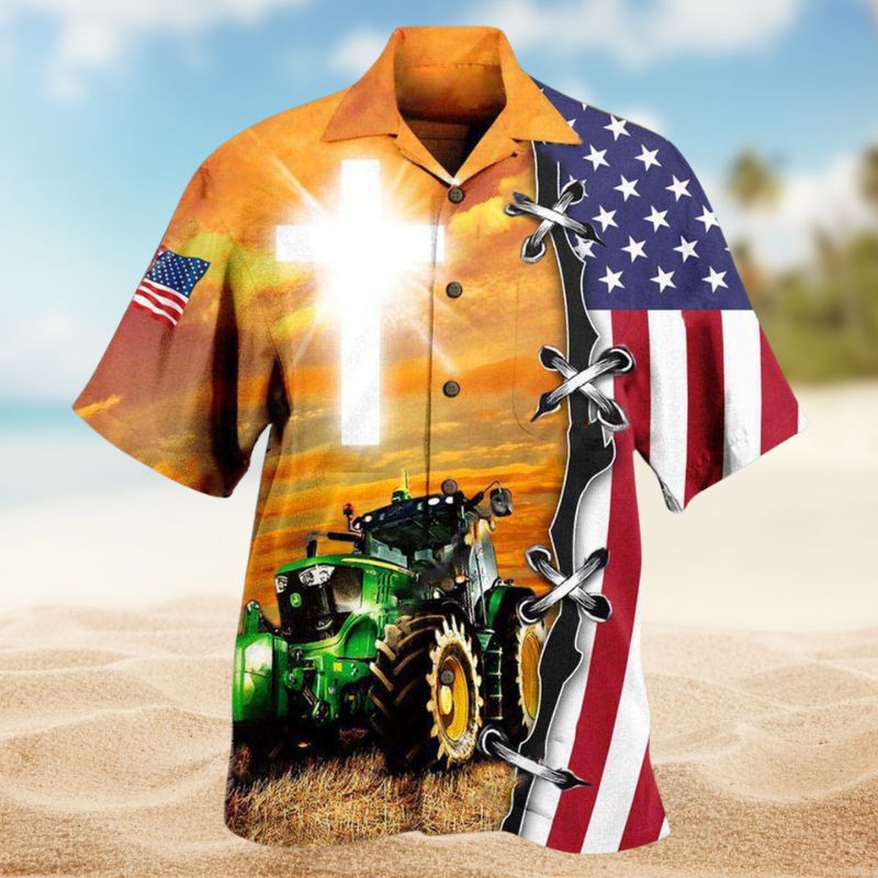 Farmer Proud Hawaiian Shirt For Island Vacations, Resort Wear, And Relaxed Seasonal Style