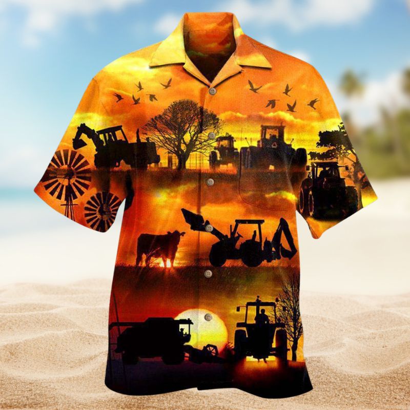 Farmers Work Till The Job Gets Done Hawaiian Shirt For Summer Vacation Beach Travel And Relaxed Casual Wear