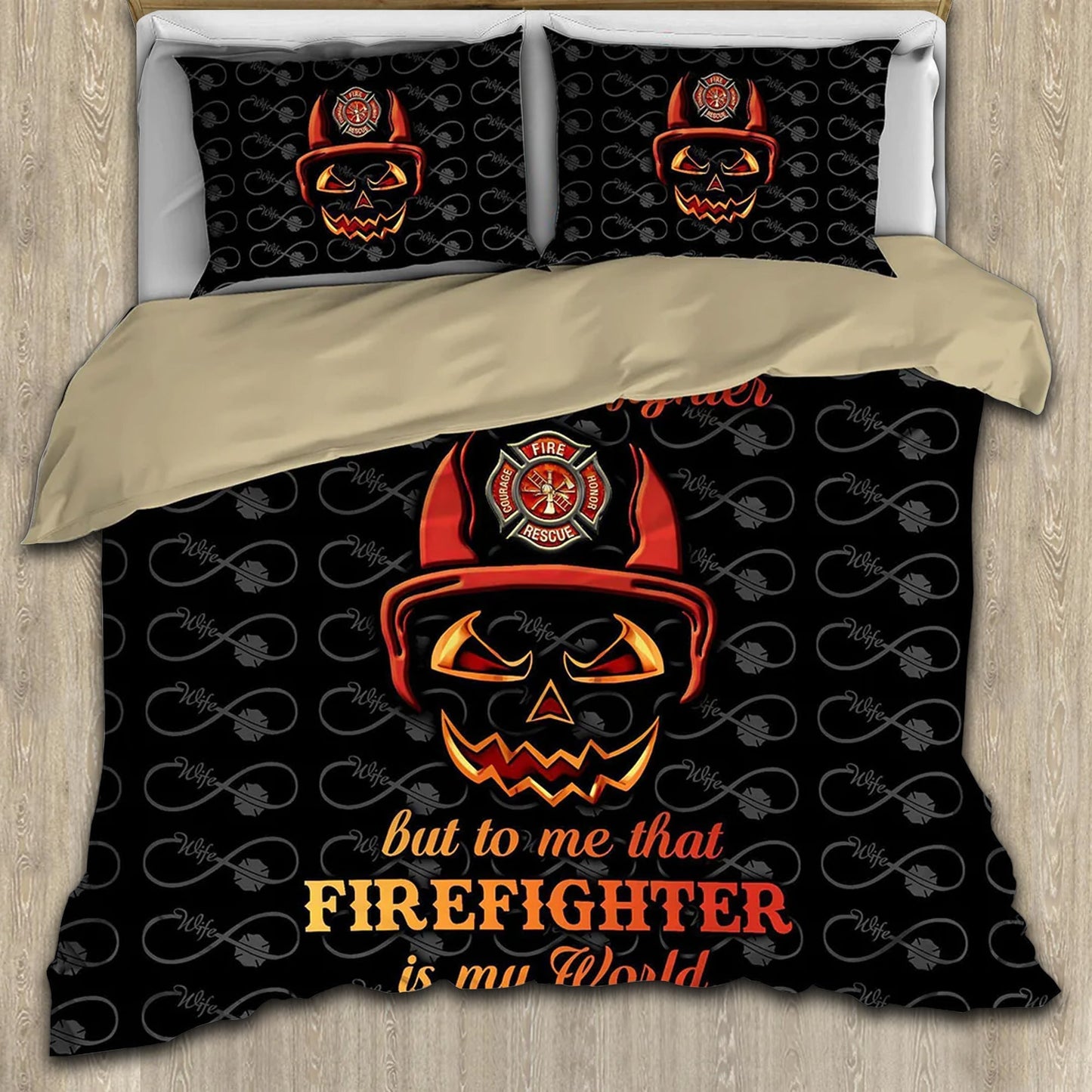 Firefighter Pride Bedding Cover For Firefighter Bedroom Decor
