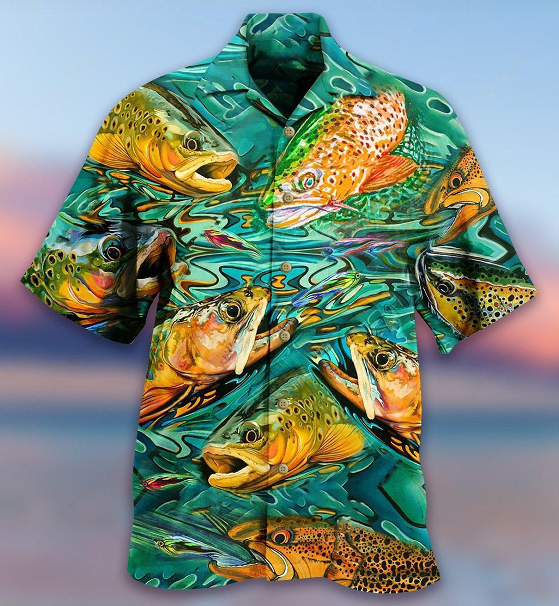 Fish Fishing Water Hawaiian Shirt For Warm Weather Adventures And Everyday Comfort
