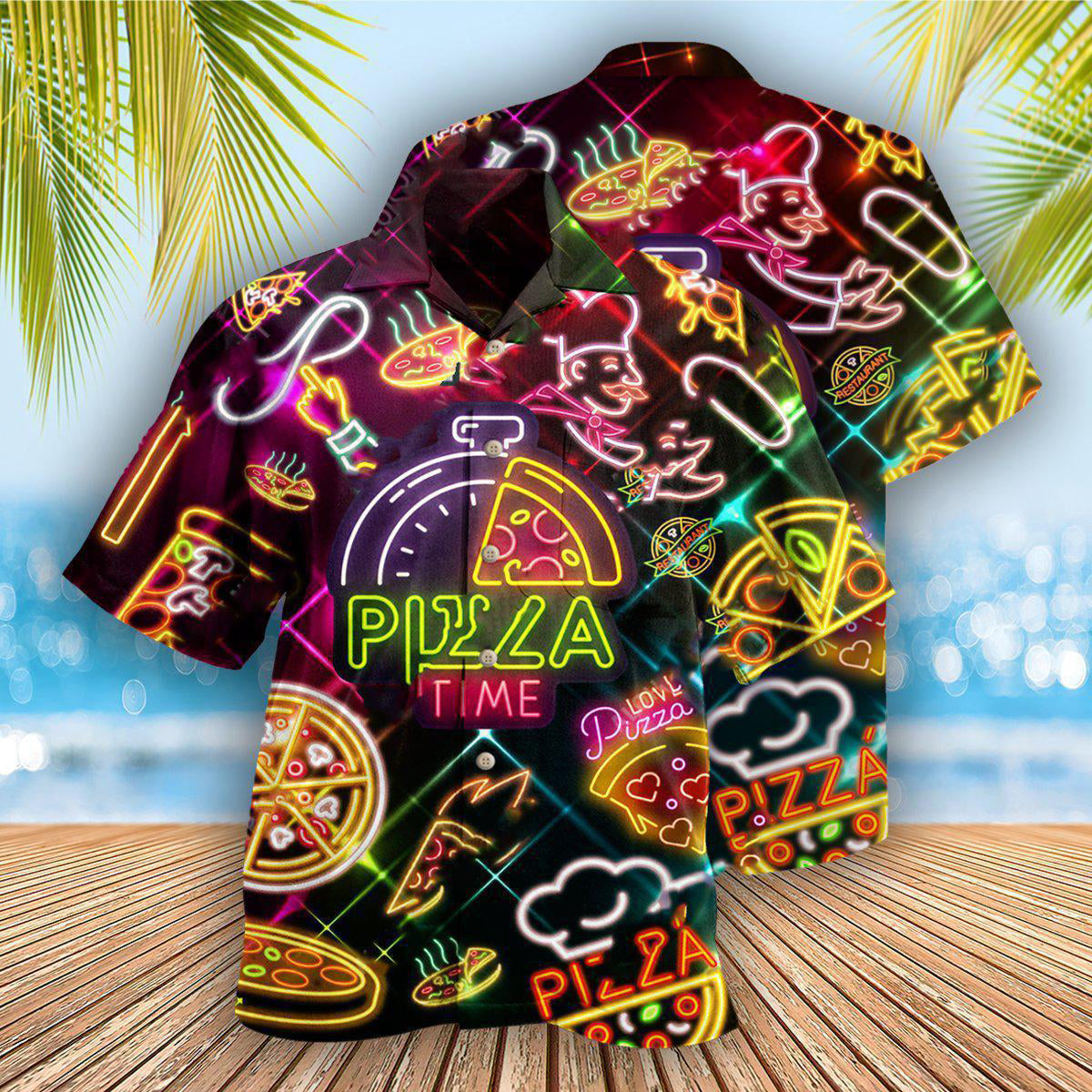 Food Pizza Stunning Hawaiian Shirt For Vacation Days And Relaxed Coastal Outings