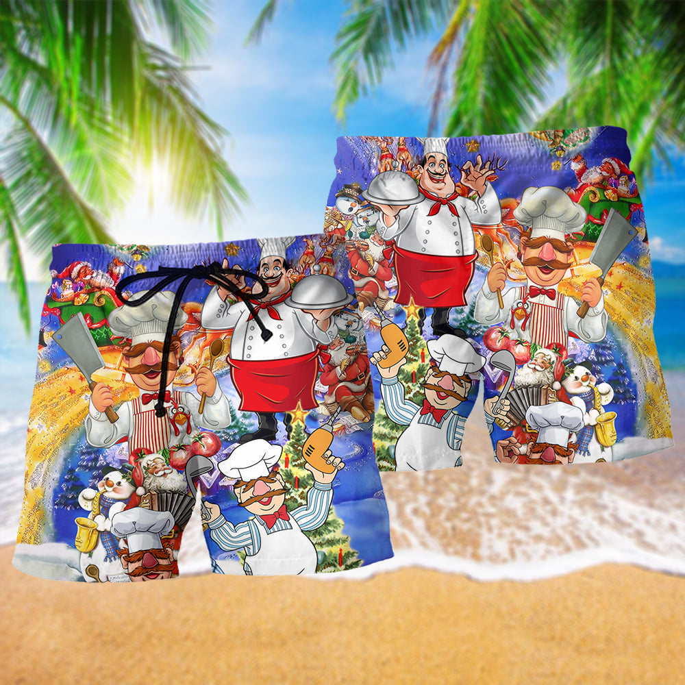 BBQ Humor Meat Lover Quote Beach Shorts Pattern View For Weekend Trips And Outdoor Activities