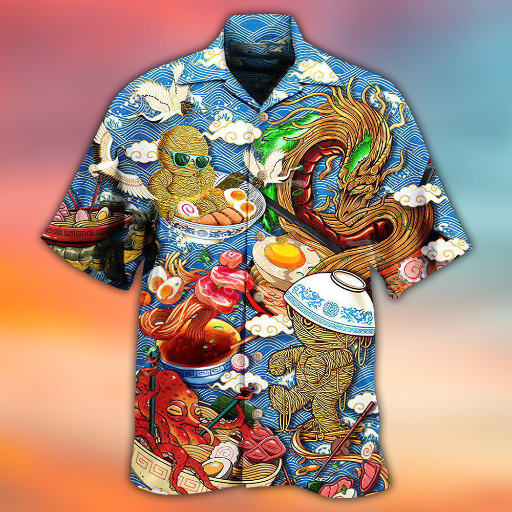 Food Ramen Fixes Everything Hawaiian Shirt Pattern View For Lightweight Everyday Style