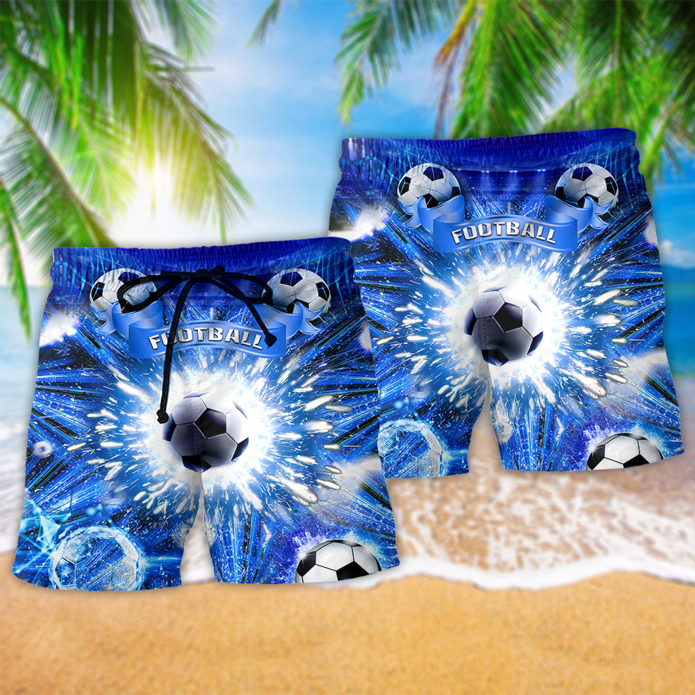 Football Game Night Humor Beach Shorts Print View For Coastal Escapes And Casual Outings