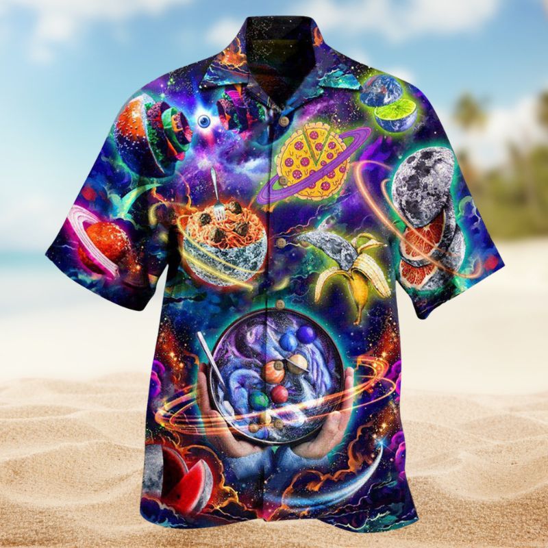 Food Planet Hawaiian Shirt For Island Vacations, Resort Wear, And Relaxed Seasonal Style