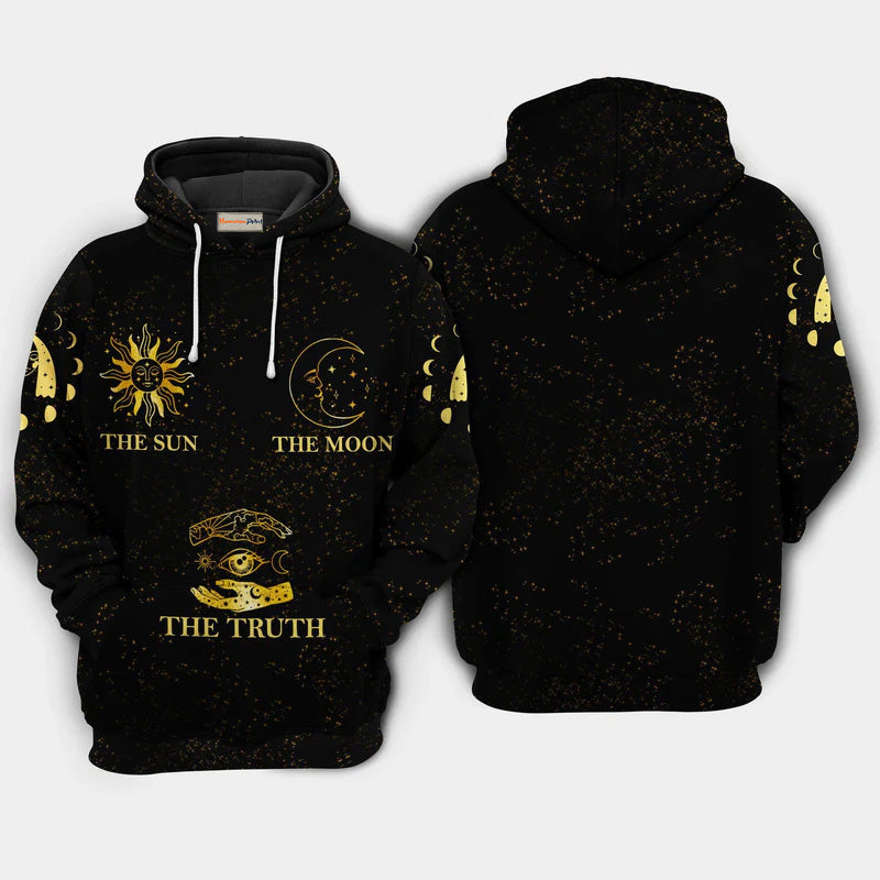 Galaxy Sun Moon Truth Hoodie For Mythical Adventures Weekend Outings And Thoughtful Gifting