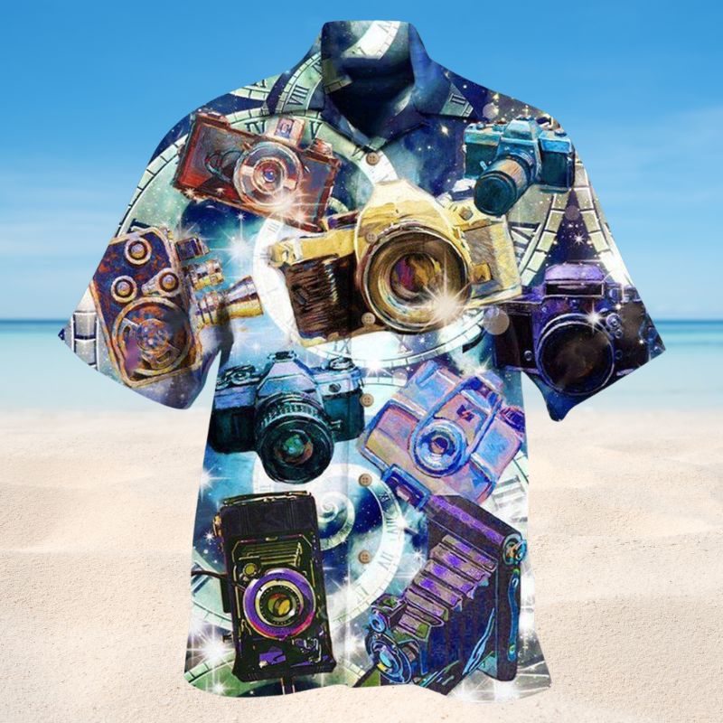 Good Cameras Keep Great Memories Hawaiian Shirt For Summer Vacation Beach Travel And Relaxed Casual Wear