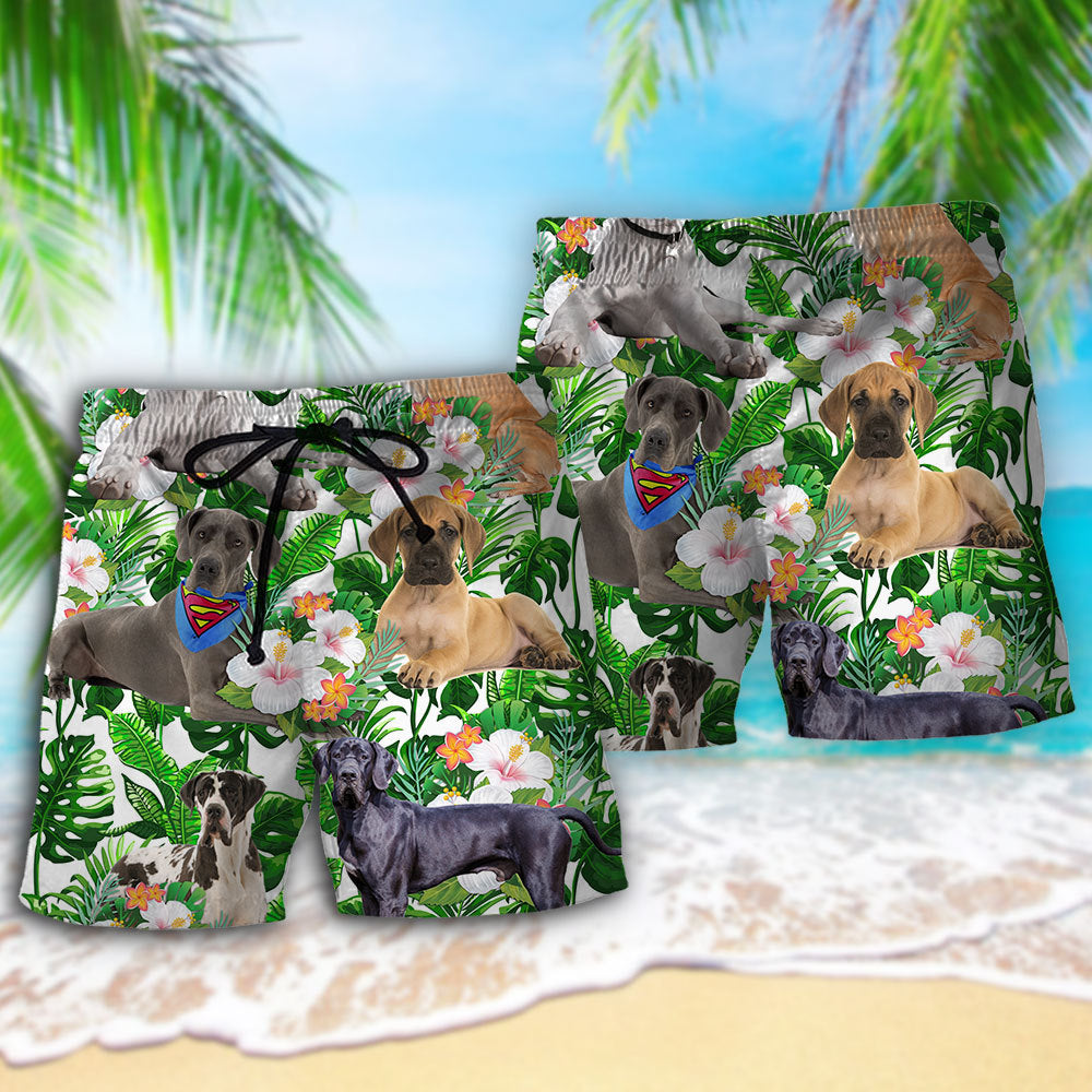 Great Dane Beach Shorts Pattern Detail For Summer Travel And Relaxed Casual Wear
