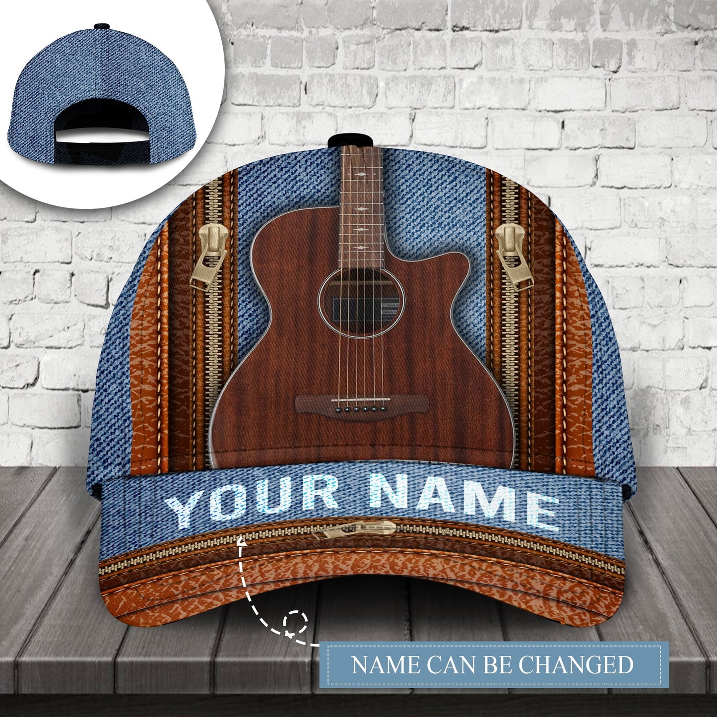 Guitar Lover Collection Personalized Classic Cap For Beach Travel Outdoor Events And Relaxed Casual Wear