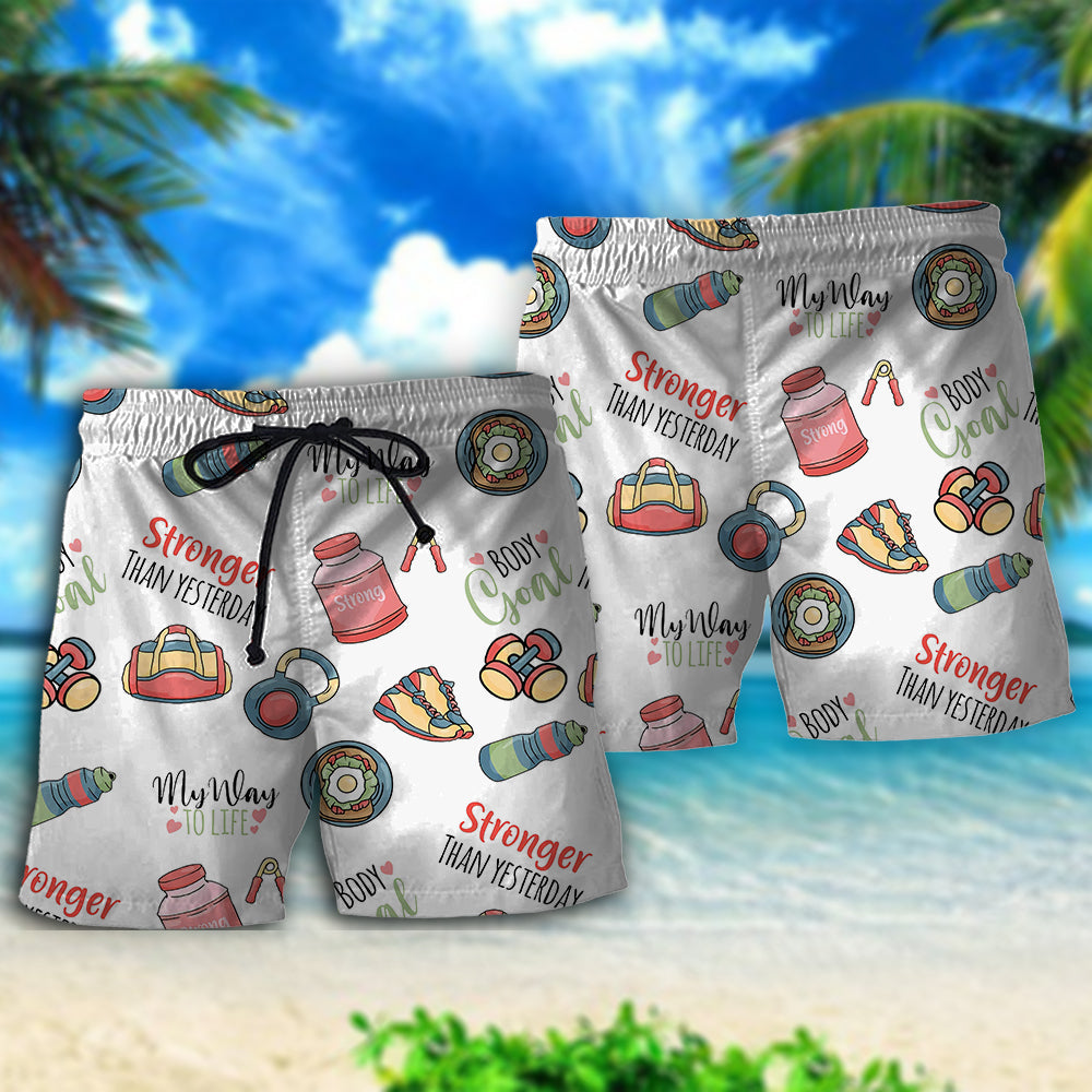 Gym Fitness My Way Of Beach Shorts For Poolside Relaxation And Summer Adventures