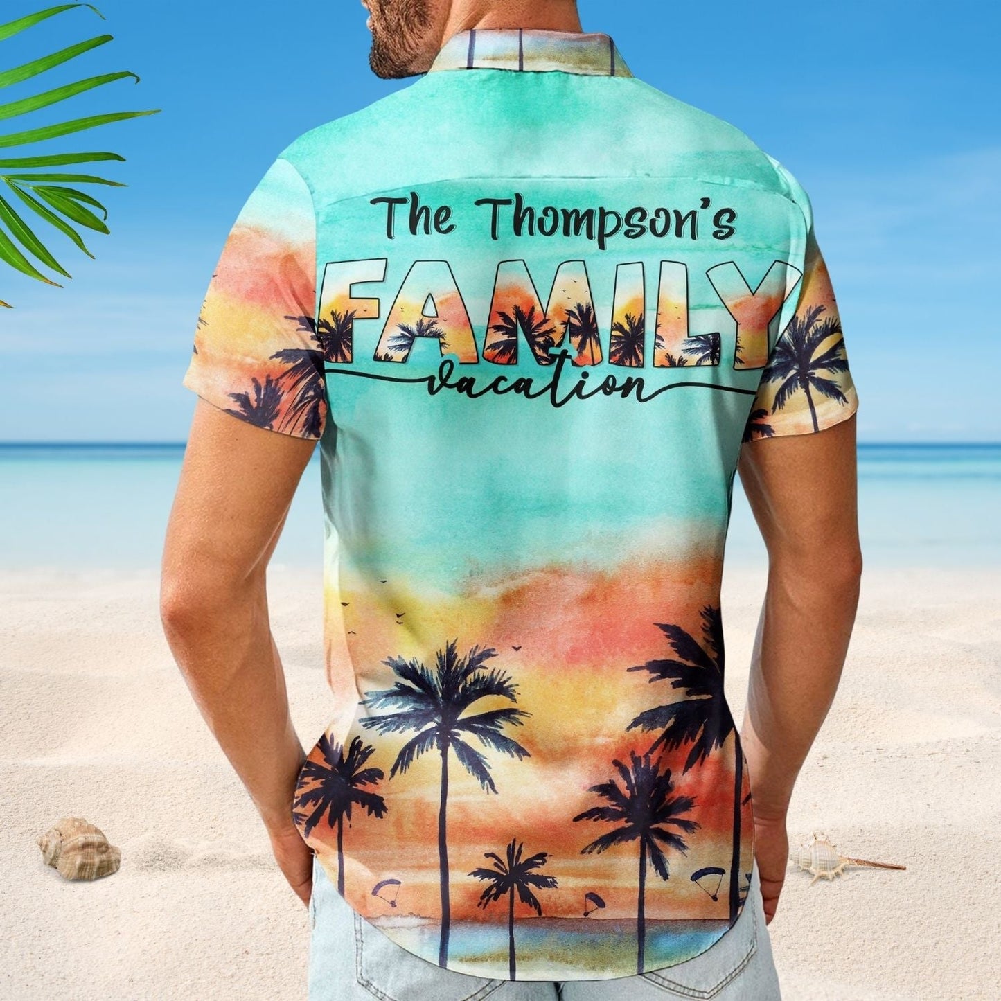 Tropical Beach Family Trip Vacation Personalized Hawaiian Shirt For Personalized Vacation Style And Beach Travel