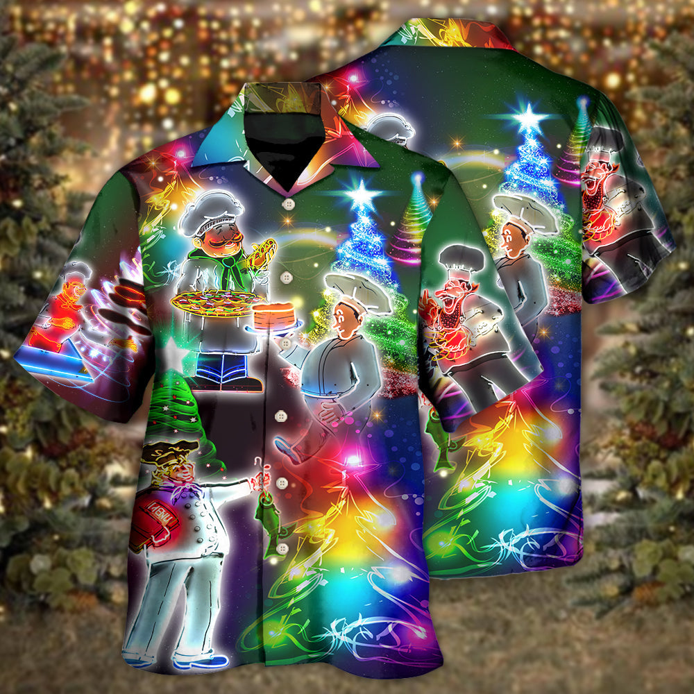 Happy Chef Christmas Everything Hawaiian Shirt For Coastal Adventures And Warm Weather Wear