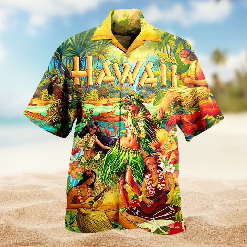 Island Hawaii Aloha Spirit Hawaiian Shirt For Beach Days, Coastal Adventures, And Thoughtful Gift Giving