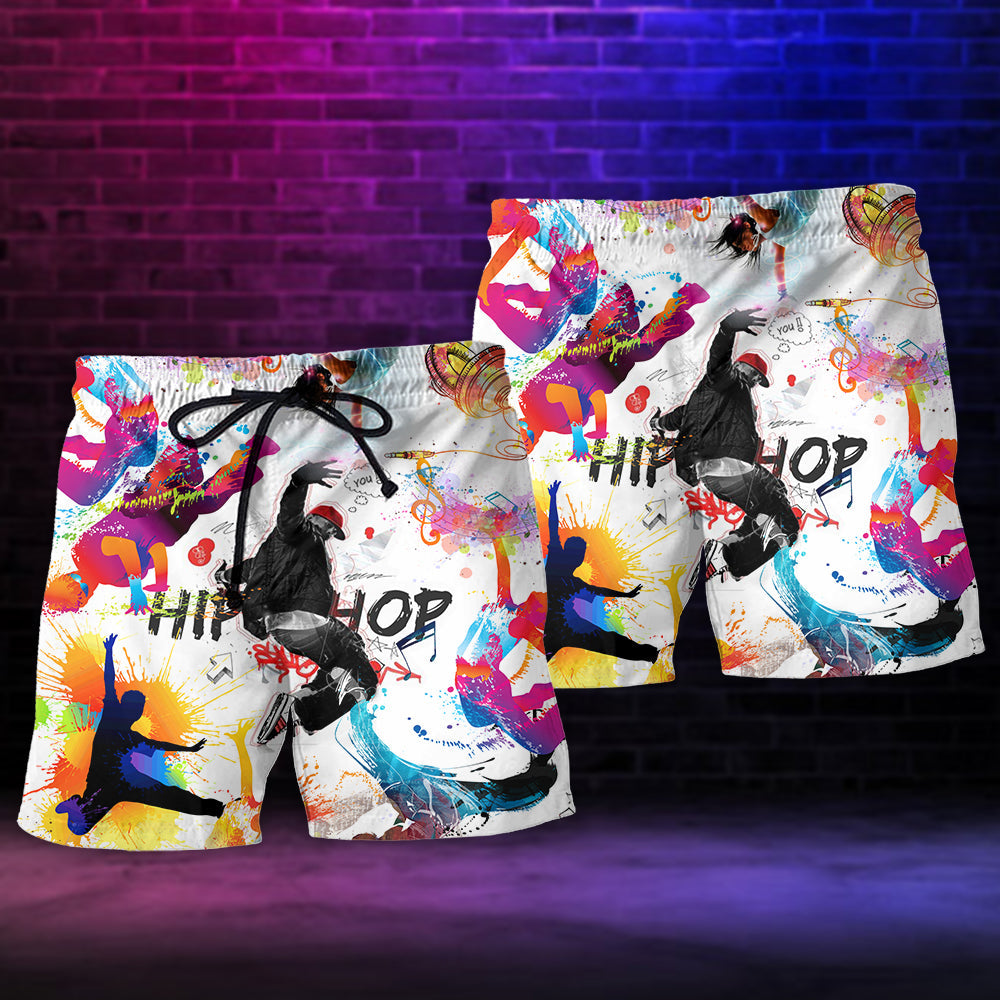 Hip Hop Love And Life Beach Shorts Graphic Detail For Resort Trips And Casual Outings
