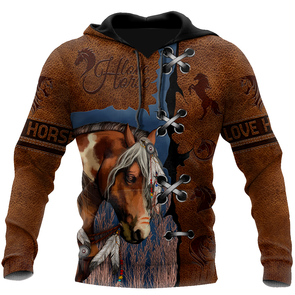 Brown Horse Hoodie For Country Streetwear Outdoor Trips And Everyday Comfort