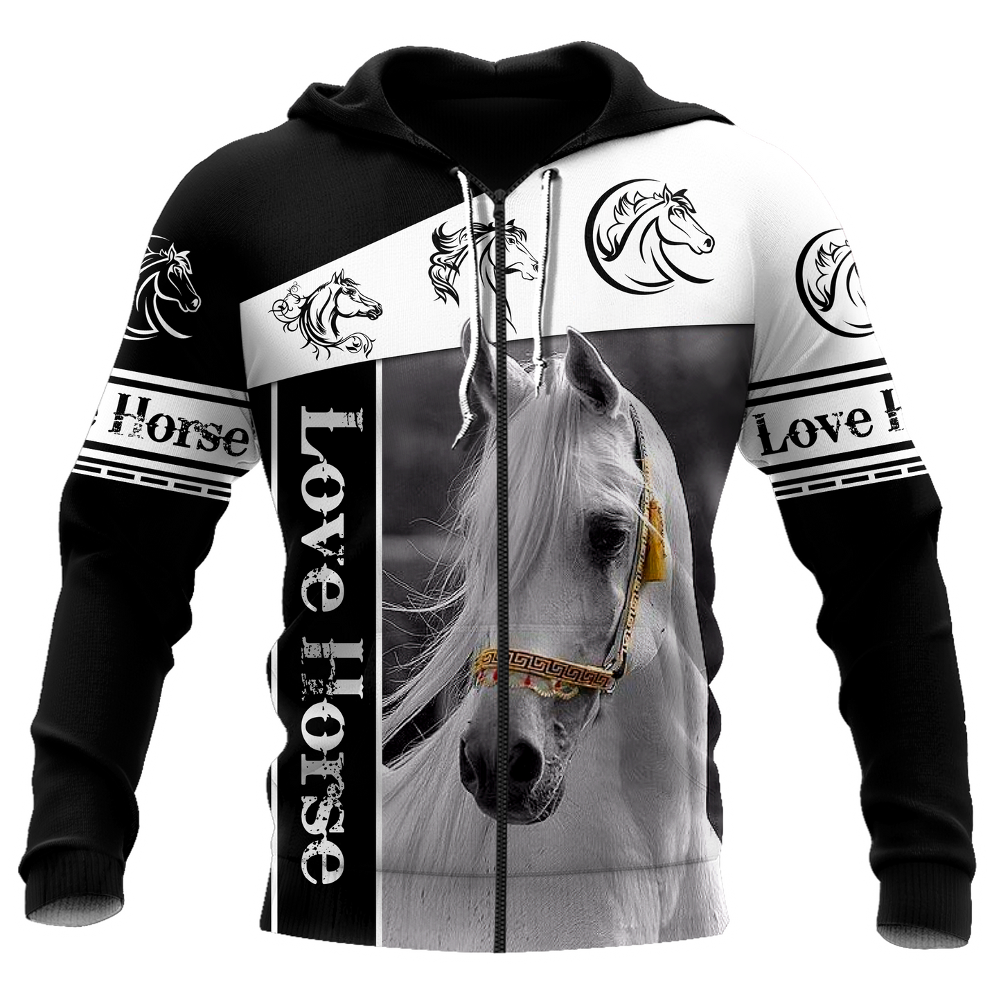 Horse Hoodie For Rustic Casual Looks Outdoor Events And Comfortable Layering