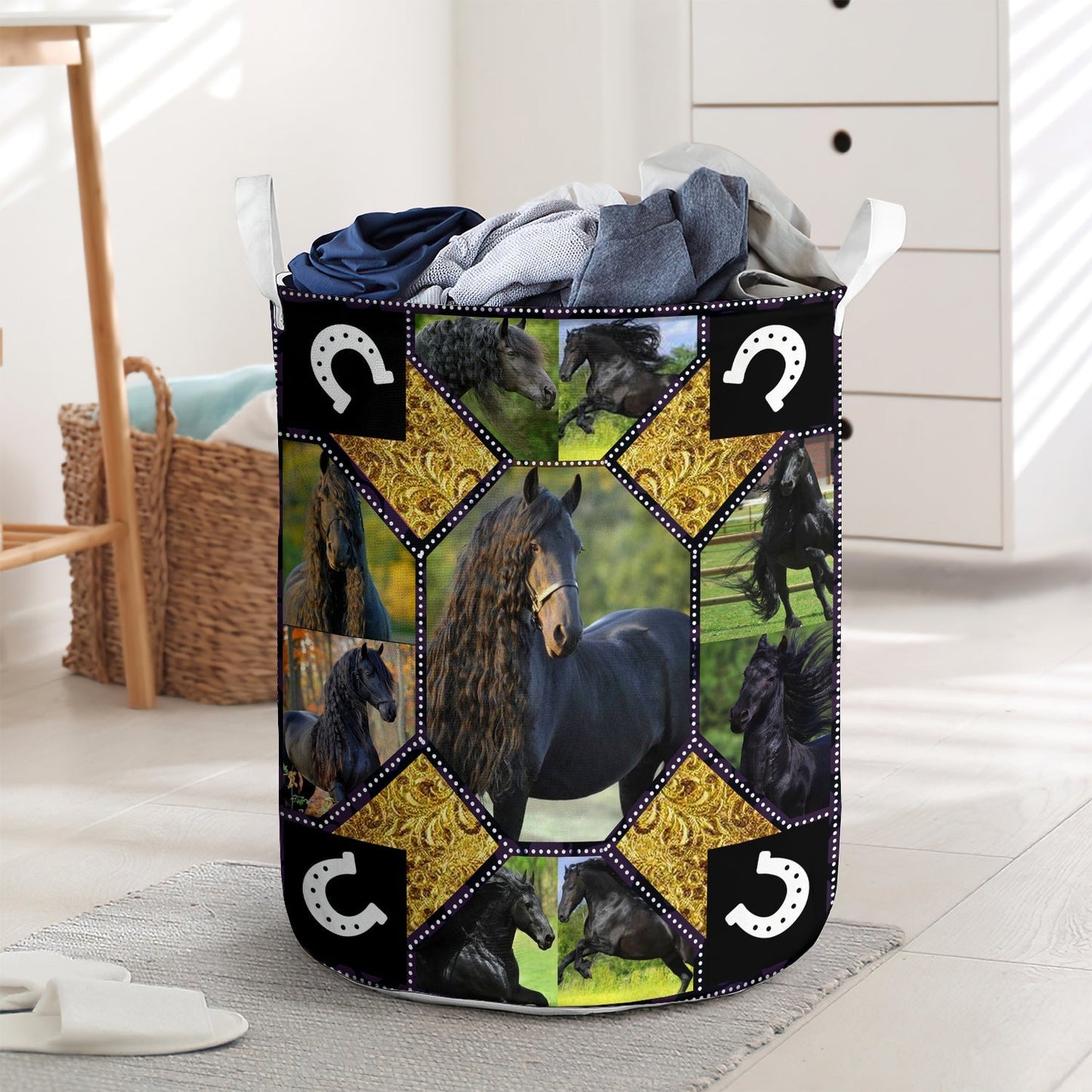 Black Horse Is Fastest Laundry Basket For Bathroom Bedroom Storage