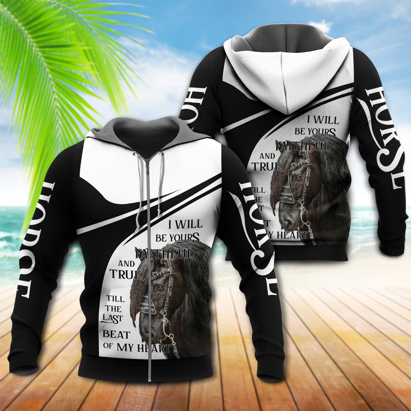 Horse Loyal Bond Hoodie For Horse Lovers Weekend Adventures And Relaxed Daily Style