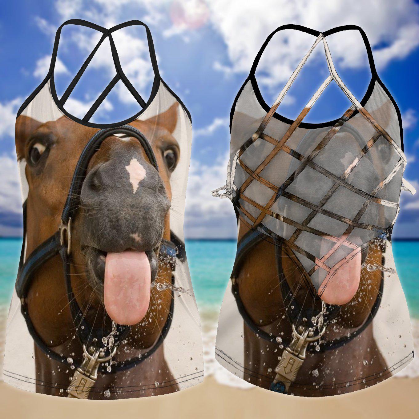 Horses Love And Life Hollow Tank Top For Active Lifestyles And Weekend Style