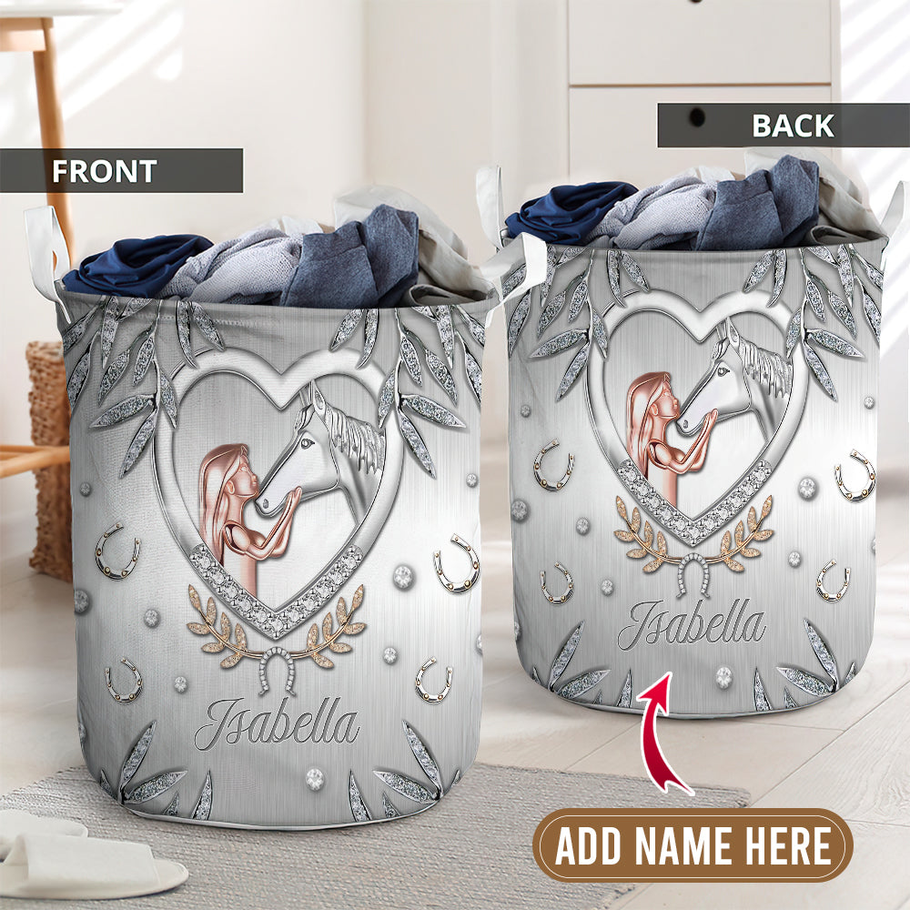 Horse Advice Cool Laundry Basket For Bathroom Bedroom Storage