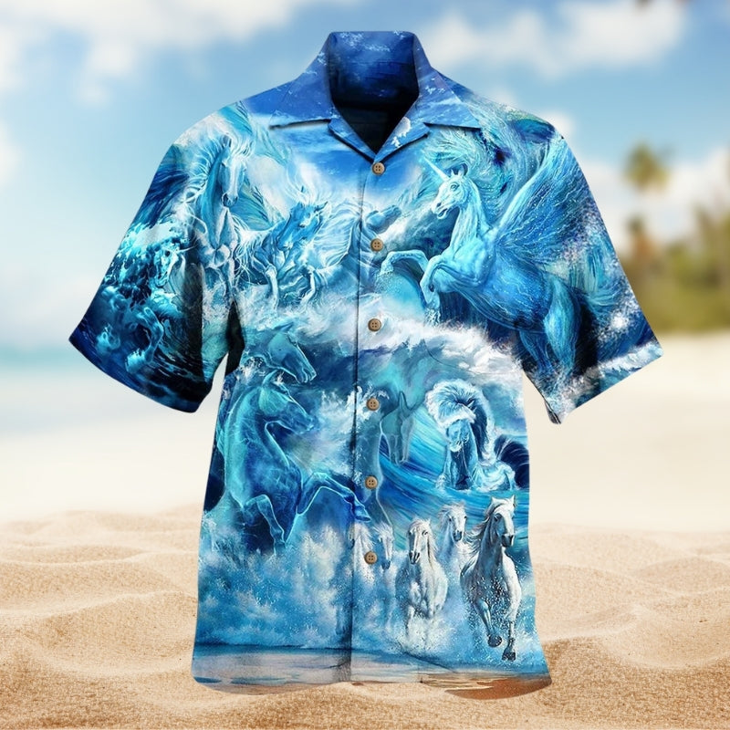Vintage Guitar Music Hawaiian Shirt Fabric Pattern Detail For Tropical Vacations