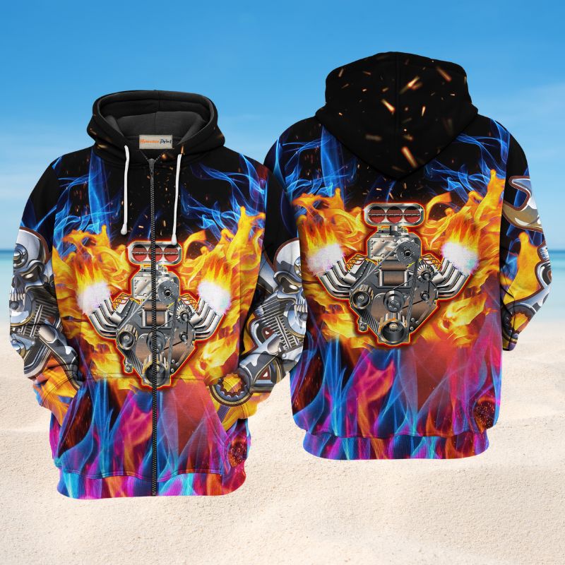 Classic Hot Rod Hoodie For Garage Life Weekend Travel And Comfortable Streetwear