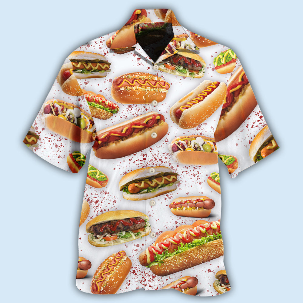 Hot Dog Food Hawaiian Shirt For Resort Trips, Coastal Parties, And Warm Weather Style