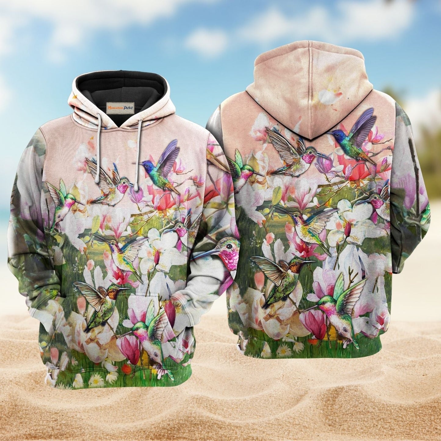 Hummingbird Magnolia Bloom Lover Hoodie For Comfortable Daily Outfits Holidays And Casual Wear
