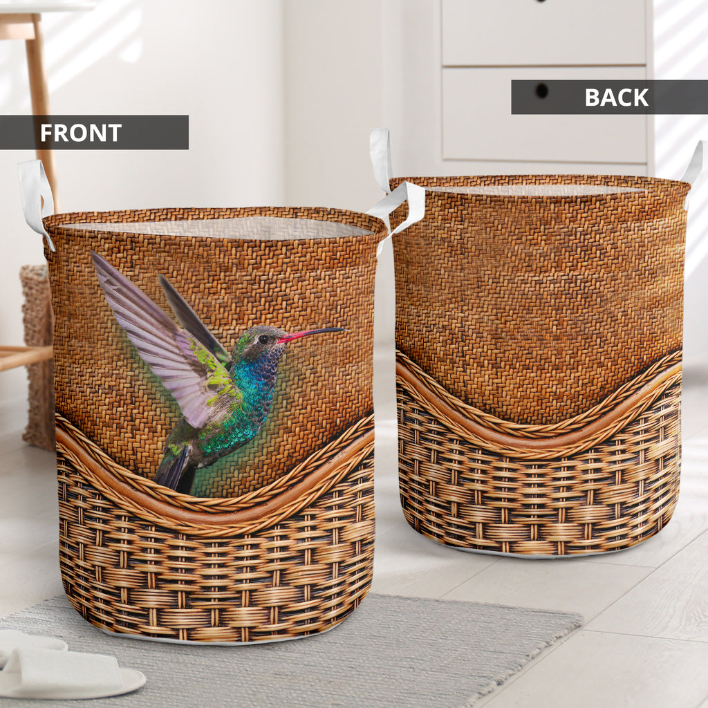 Hummingbird Love Life Laundry Basket For Room Home Organizer