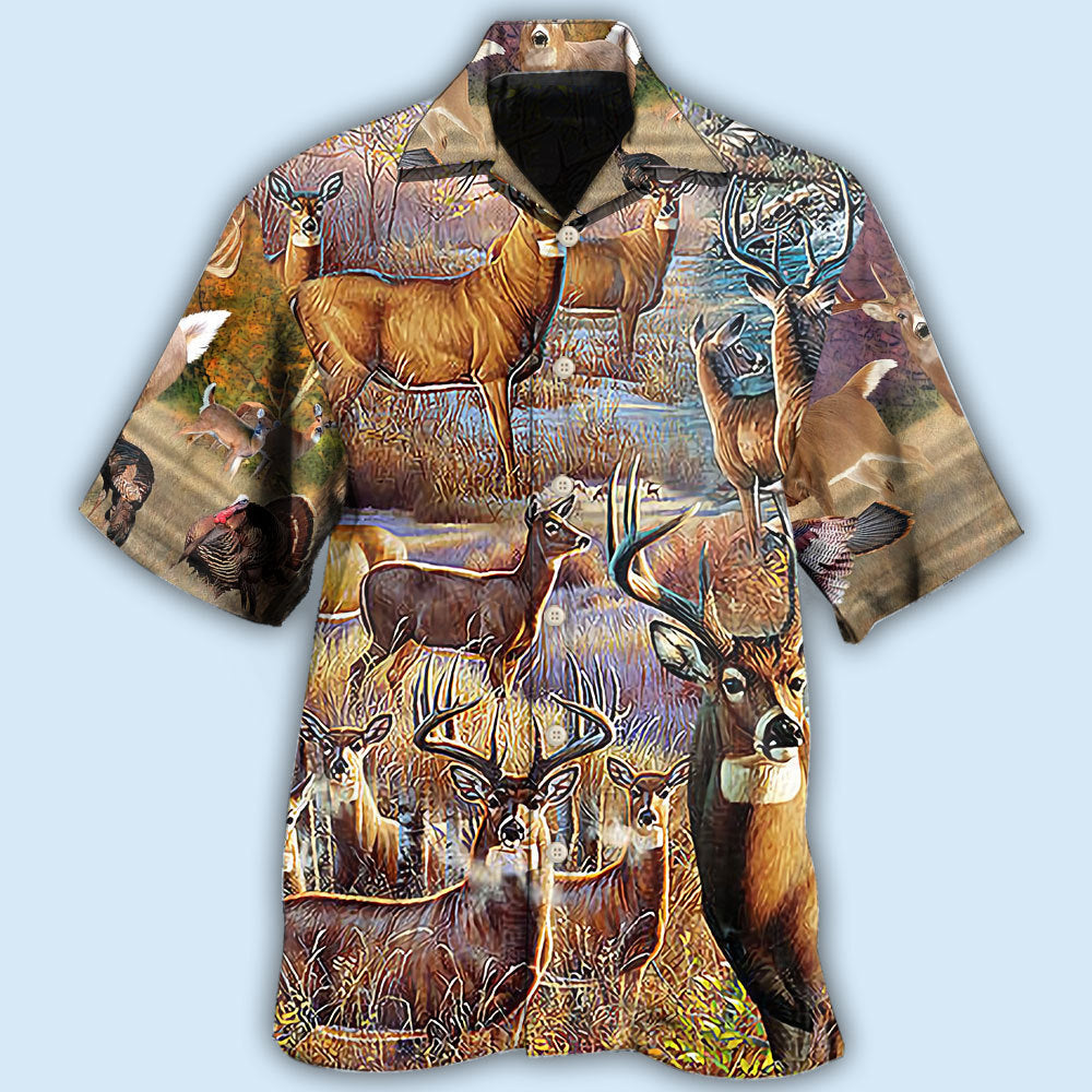 Hunting Outdoor Hawaiian Shirt For Beach Days, Summer Outings, And Thoughtful Gift Giving