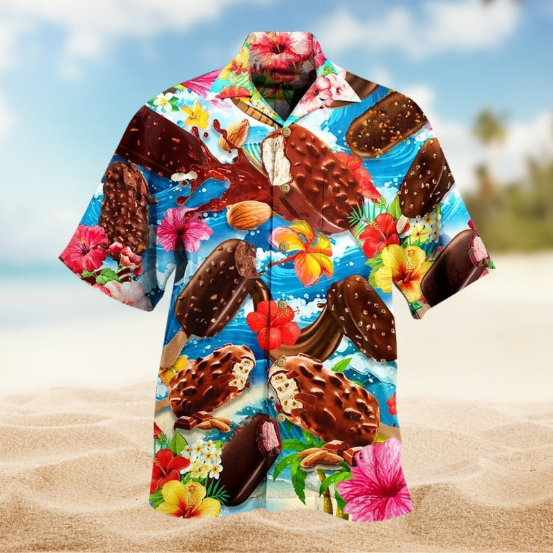 Christmas Santa Town Hawaiian Shirt Creative Print View For Beach Days