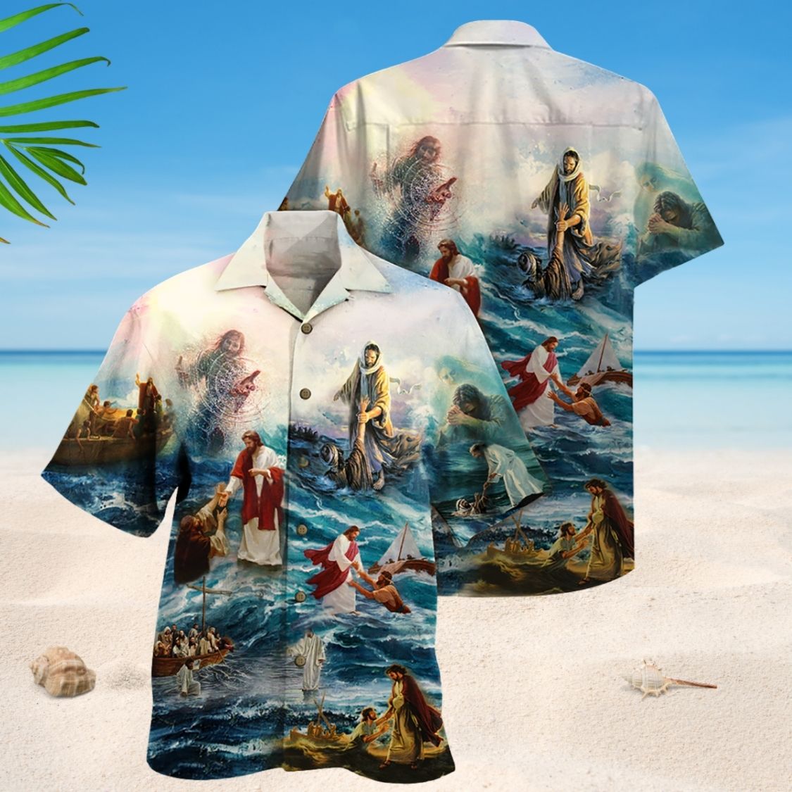 Faith Hawaiian Shirt Design Detail For Sunny Adventures And Casual Wear