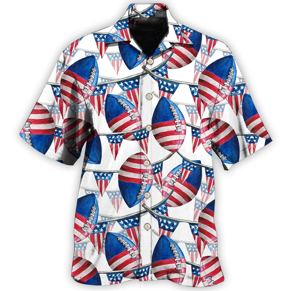 Patriotic Independence Simple Design Hawaiian Shirt For Beach Days, Summer Outings, And Thoughtful Gift Giving