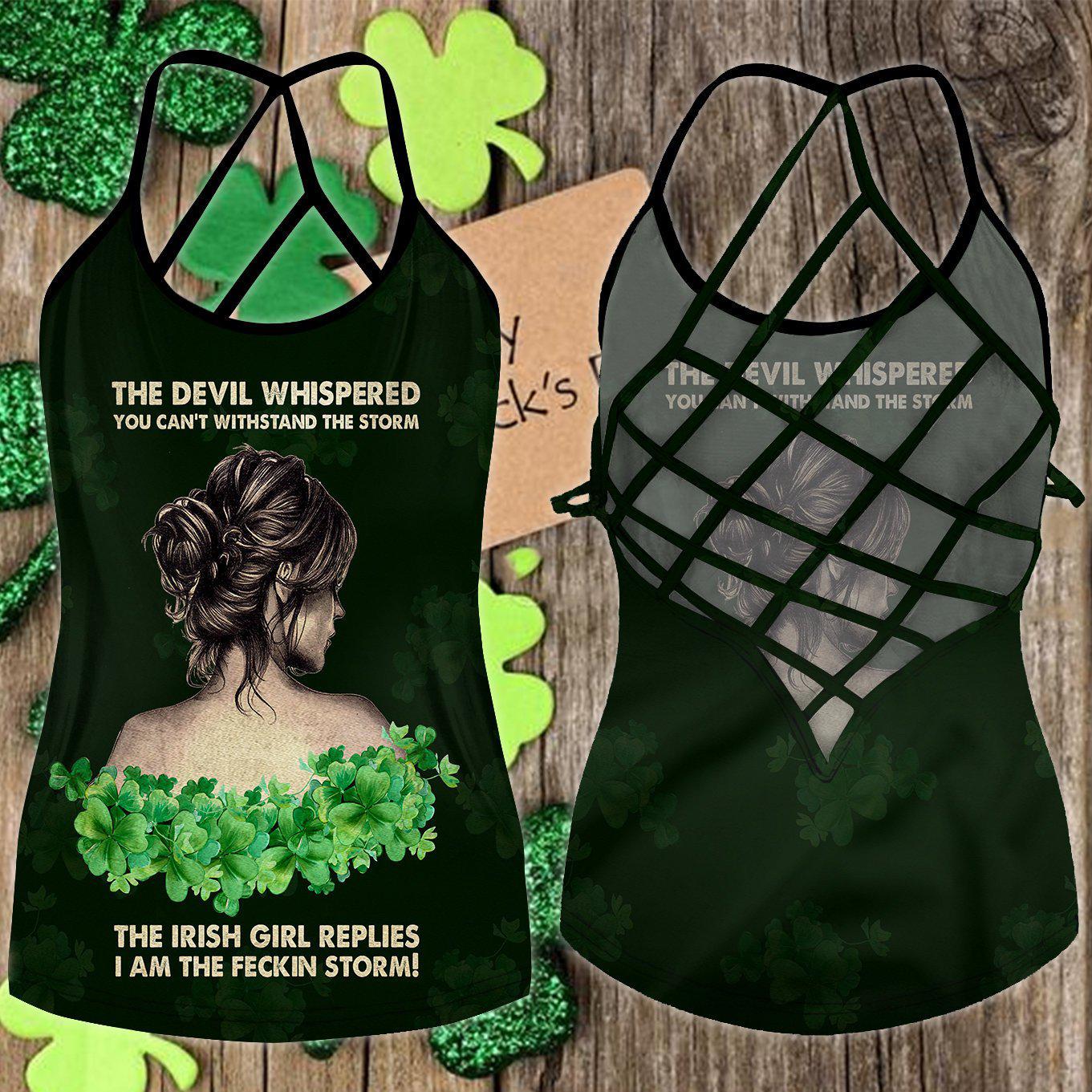 Irish Strength Hollow Tank Top For Fitness Activities And Relaxed Style