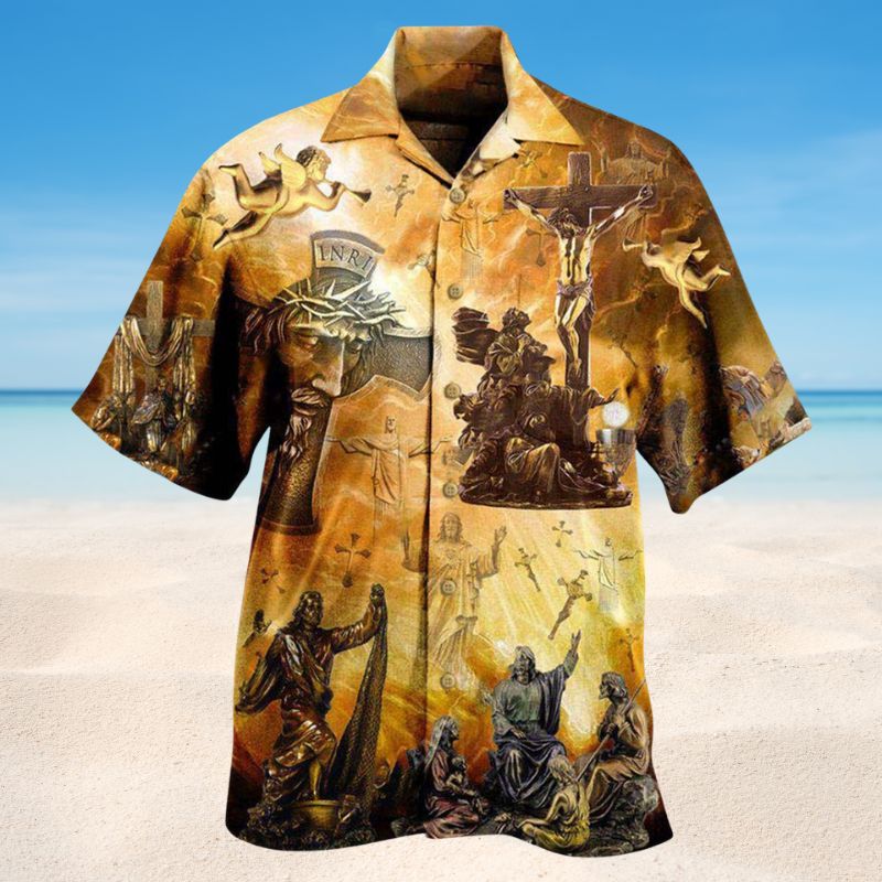 Jesus Is My Savior Hawaiian Shirt For Resort Events Faith Inspired Style And Comfortable Travel Wear