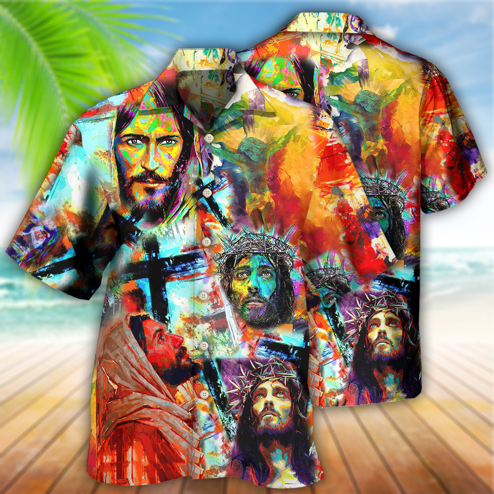 Lion Faith Peace Hawaiian Shirt Design View For Resort Travel And Thoughtful Gifting