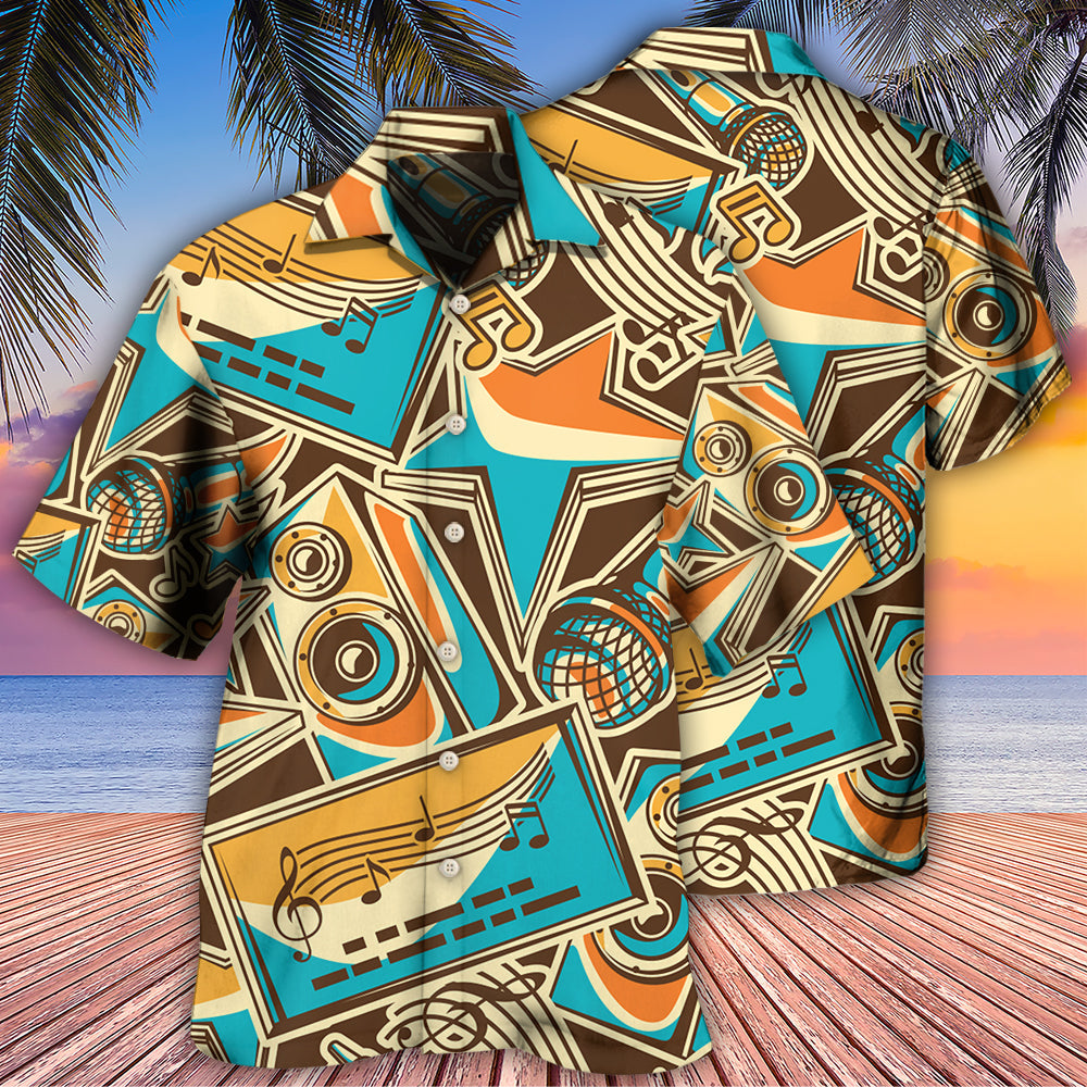 Vintage Classic Karaoke Hawaiian Shirt For Poolside Relaxation And Sunny Getaways