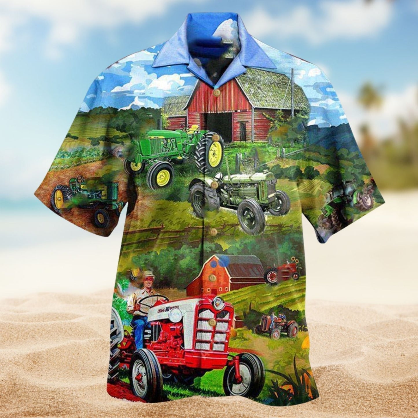 Proud Tractor Driver Hawaiian Shirt For Island Getaways Beach Parties And Comfortable Vacation Style