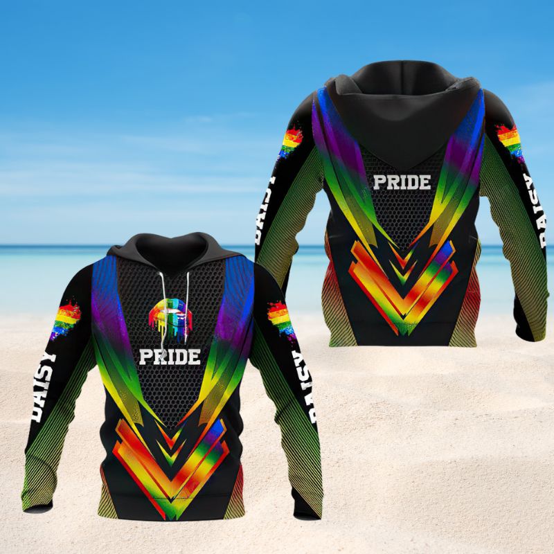 Pride Personalized Hoodie For Colorful Festivals Daily Wear And Supportive Gifting