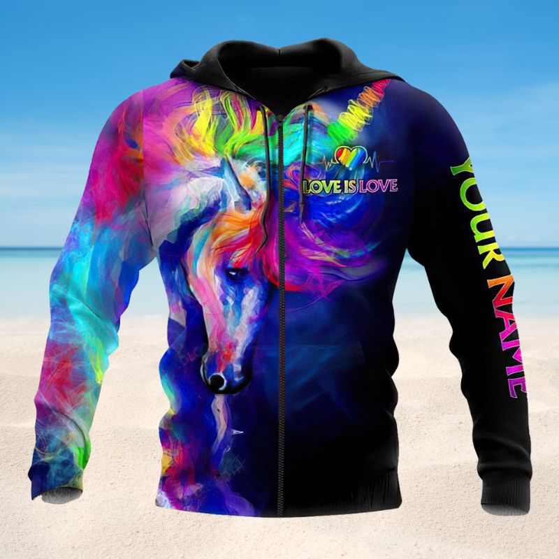 Pride Unicorn Personalized Hoodie For Festival Days Community Gatherings And Comfortable Wear