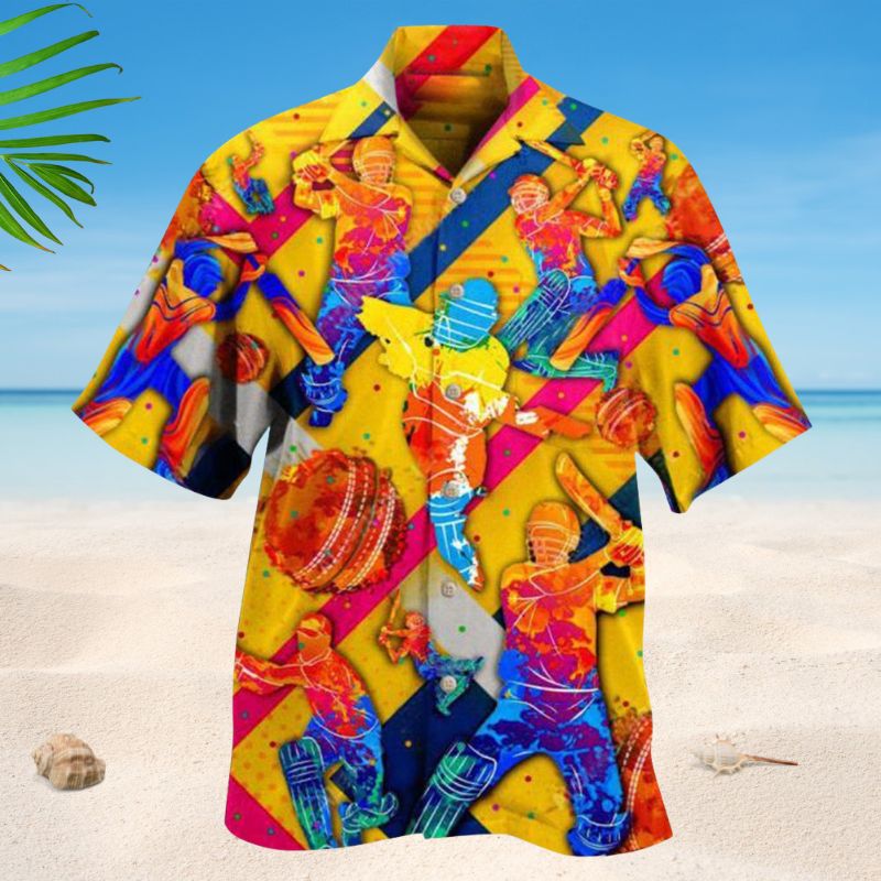 Life Is Better With Cricket Hawaiian Shirt For Summer Vacation Beach Travel And Relaxed Casual Wear