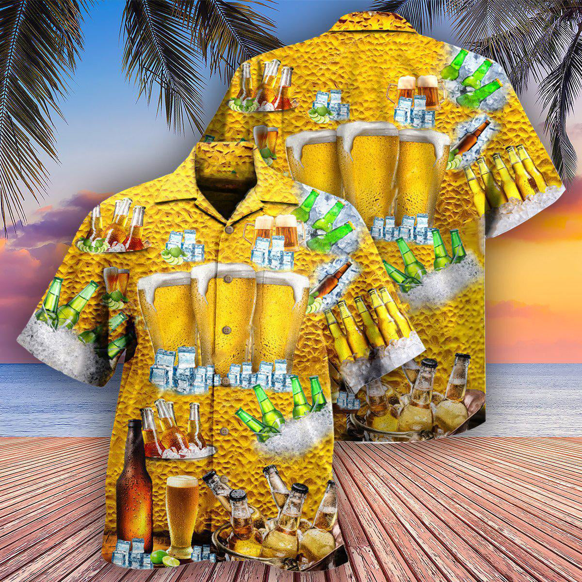Funny Vintage Beer Brewtiful Hawaiian Shirt Design View For Resort Travel And Thoughtful Gifting
