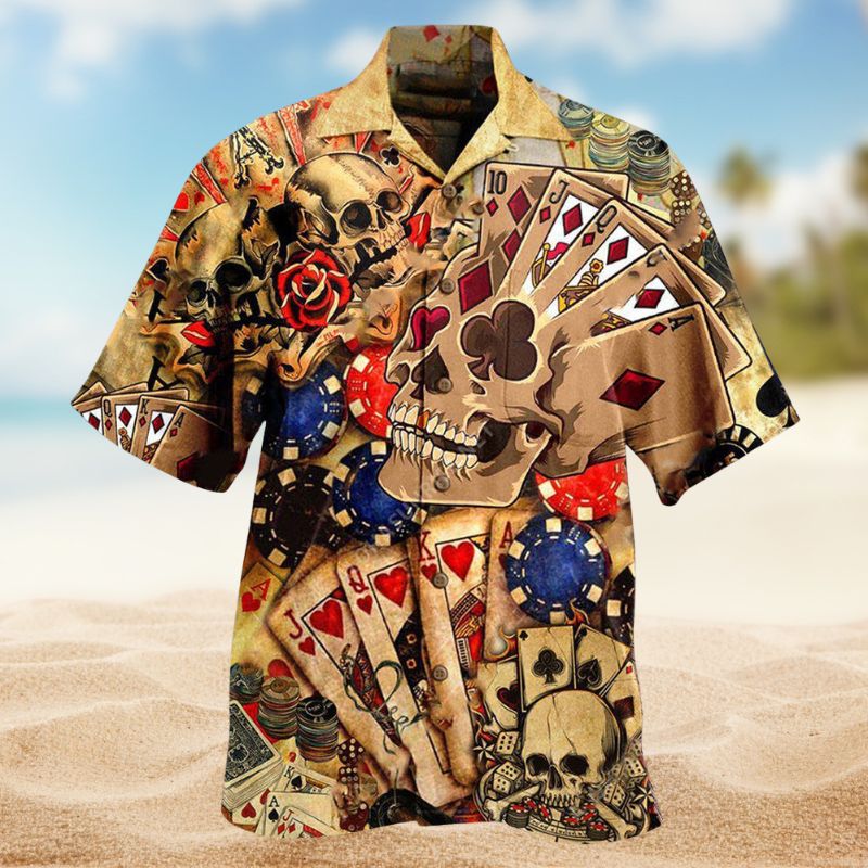 Gambling Life Is Like A Poker Game Hawaiian Shirt For Summer Vacation Beach Travel And Relaxed Casual Wear