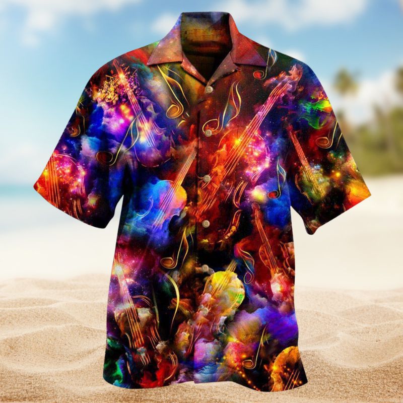 Music Love Is Like A Violin Strings Remain Forever Hawaiian Shirt For Island Getaways And Relaxed Everyday Style