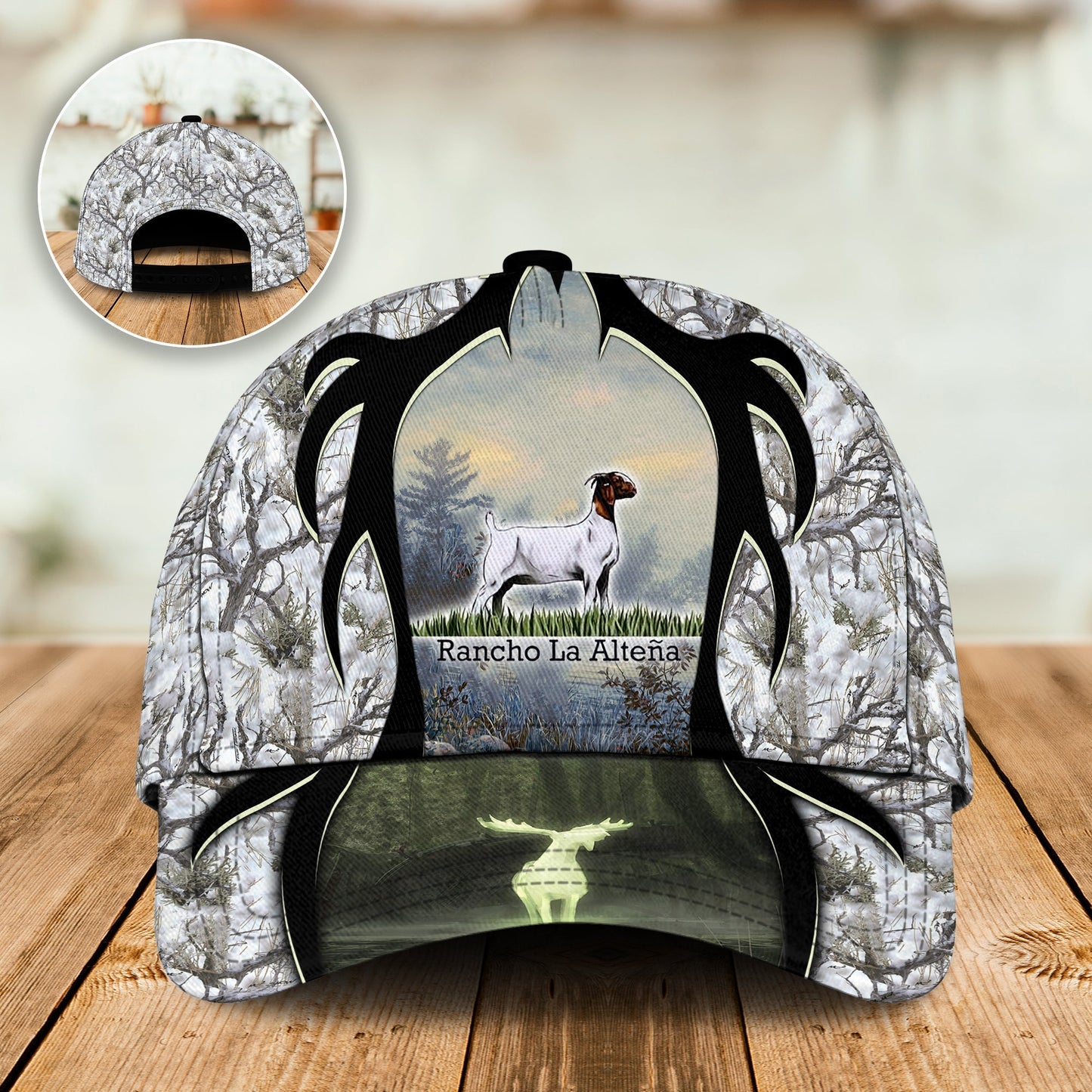 Cute Goat Forest Vintage Classic Cap For Seasonal Outings Outdoor Adventures And Daily Wear