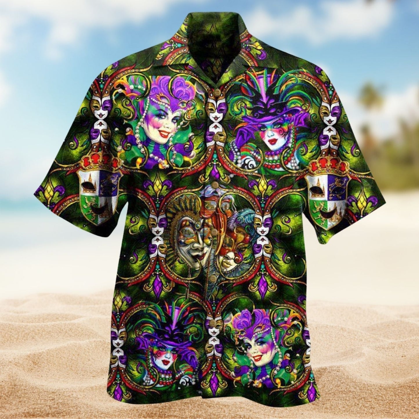 Mardi Gras Festival Hawaiian Shirt For Concert Lovers, Tropical Holidays, And Thoughtful Gift Giving