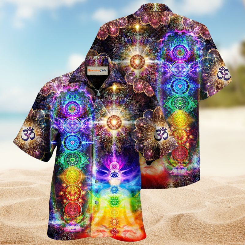 Mind And Soul Harmony Chakra Hawaiian Shirt For Summer Vacation Beach Travel And Relaxed Casual Wear