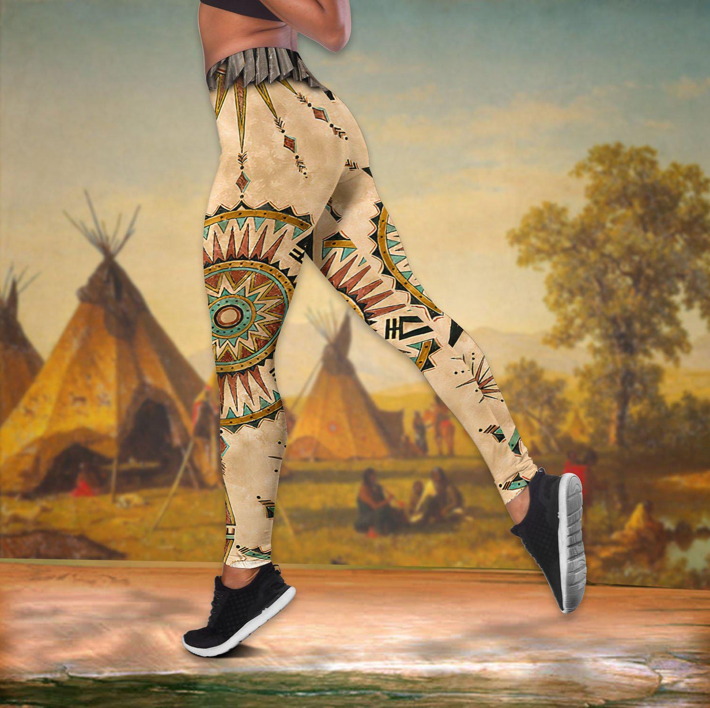 Native Peace Hollow Tank Top For Studio Practice And Casual Styling
