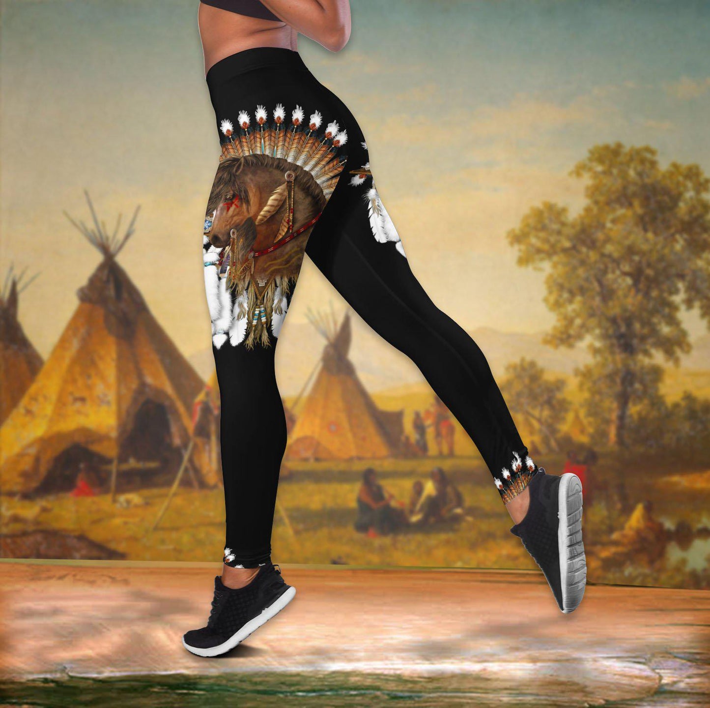 Native Horses Dreamer Hollow Tank Top For Yoga Workouts And Casual Wear