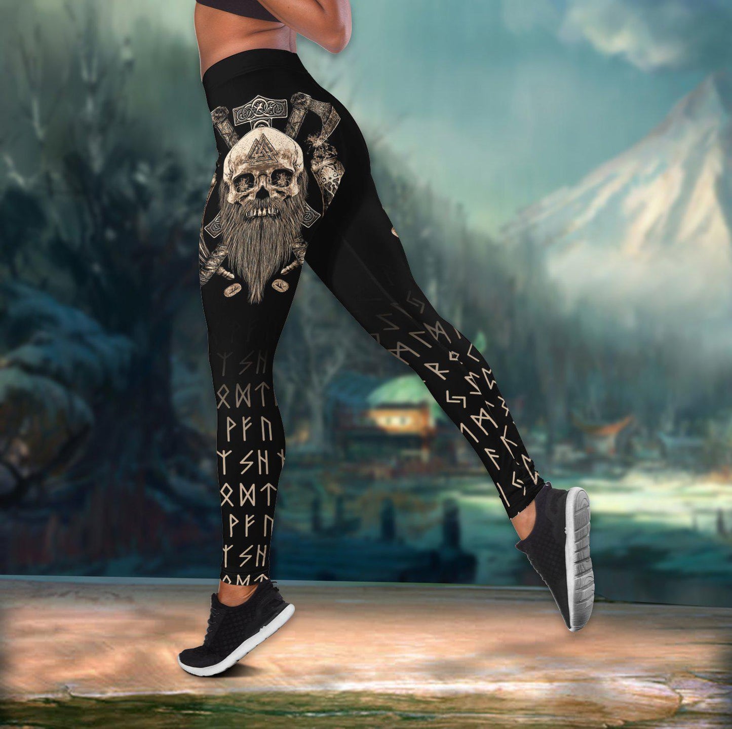 Viking Strength Hollow Tank Top For Summer Events And Alternative Outfits